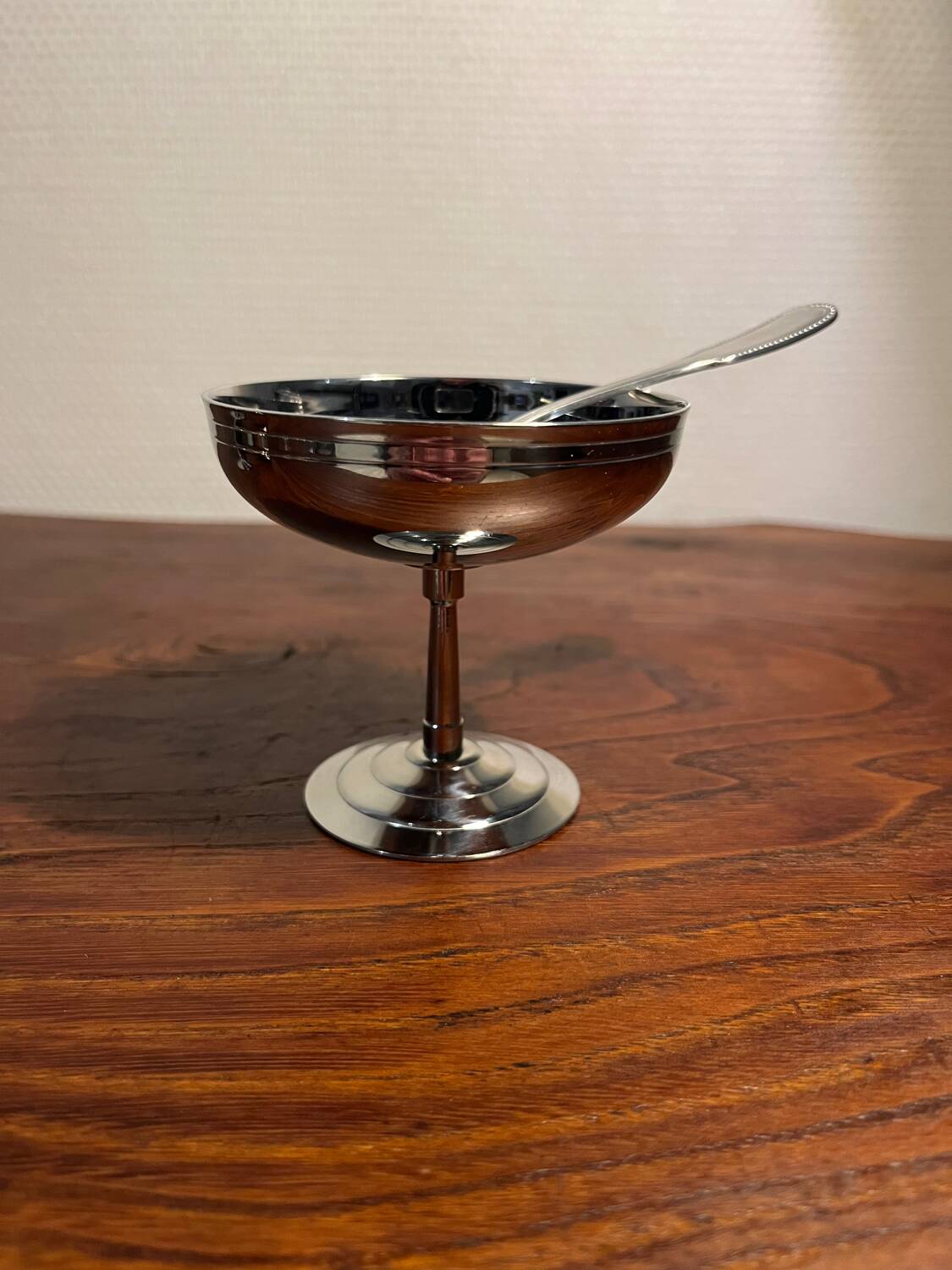 Letang Remy sorbet ice cream cup and Guy Degrenne fork
