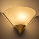 Pair of opal glass wall lights designed by Limburg, Germany.