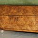 Art Deco Canapé Circa 1920 in Walnut, Cherry and Velvet