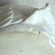 XL white ceramic swan planter - Vintage