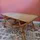 Vintage rattan coffee table