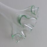 Tulip vase in transparent glass
