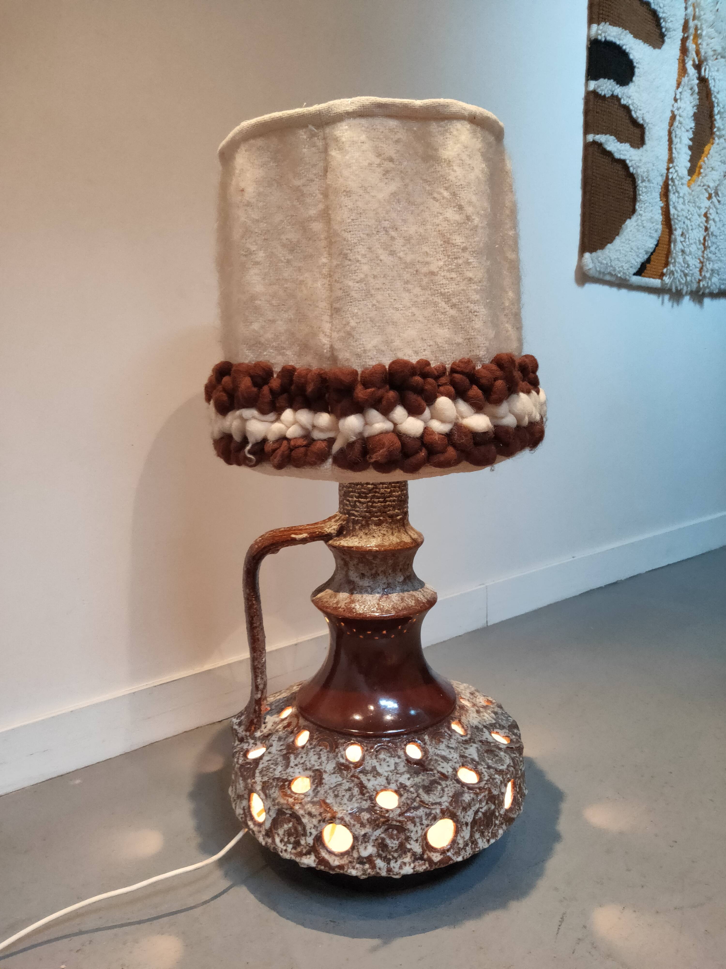 Vintage ceramic sun lamp