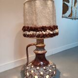 Lampe de sol en céramique vintage