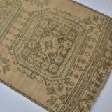 Beige Oushak Turkish Runner sku 2137
