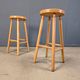 Alpine style chalet stools in wood, set of 9 - 1970s