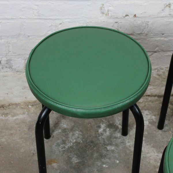 Set de 3 tabourets TR3 attribués à Pierre Guariche pour Meurop 1960s