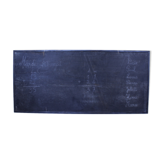 Vintage school board with framing