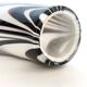 Purple and White Murano Glass Vase “Wave” by Carlo Moretti, Italy 1970s