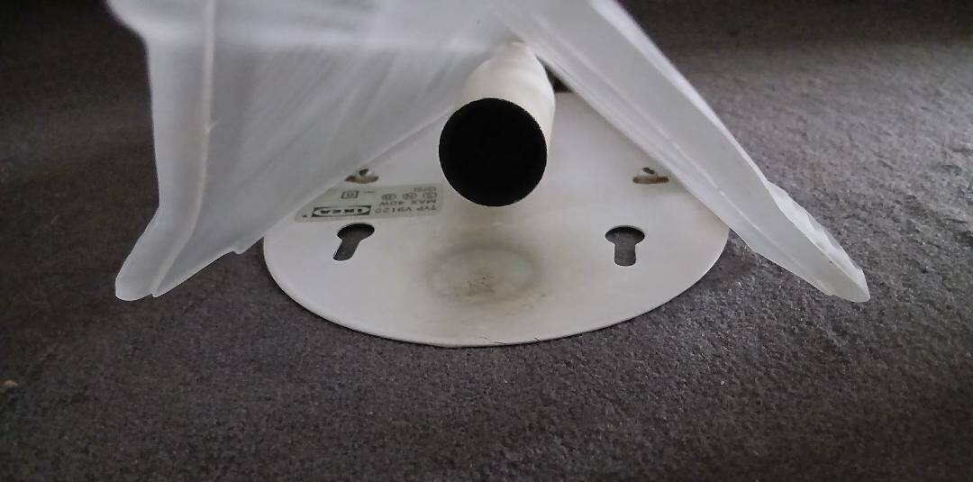 vintage Art Deco wall light, IKEA 1980s