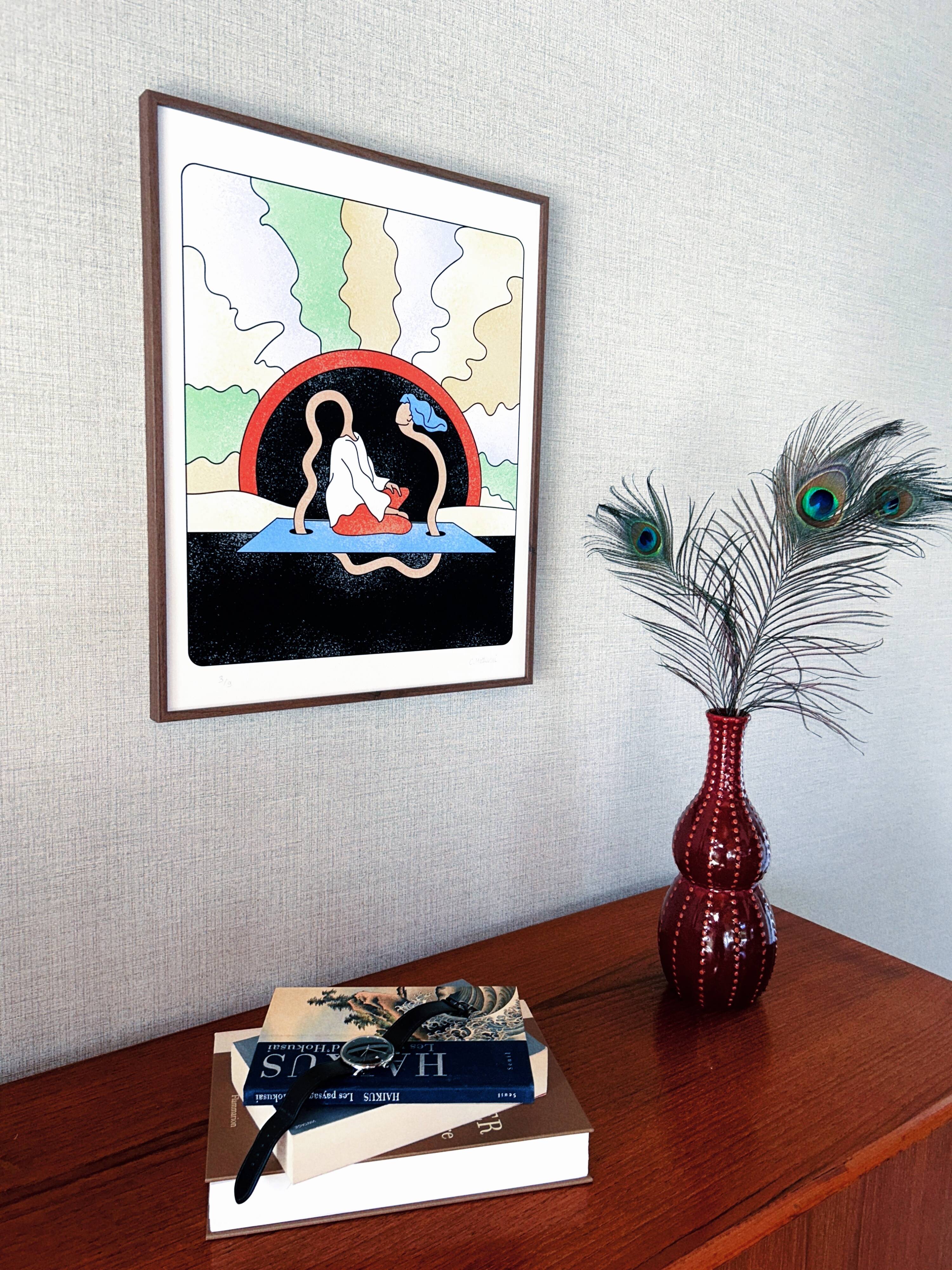 Fine Art print signed by the artist, Limited to 9 copies. Transcendental Meditation.