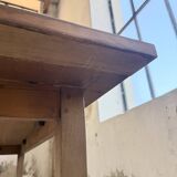 Table de ferme en pin et chêne