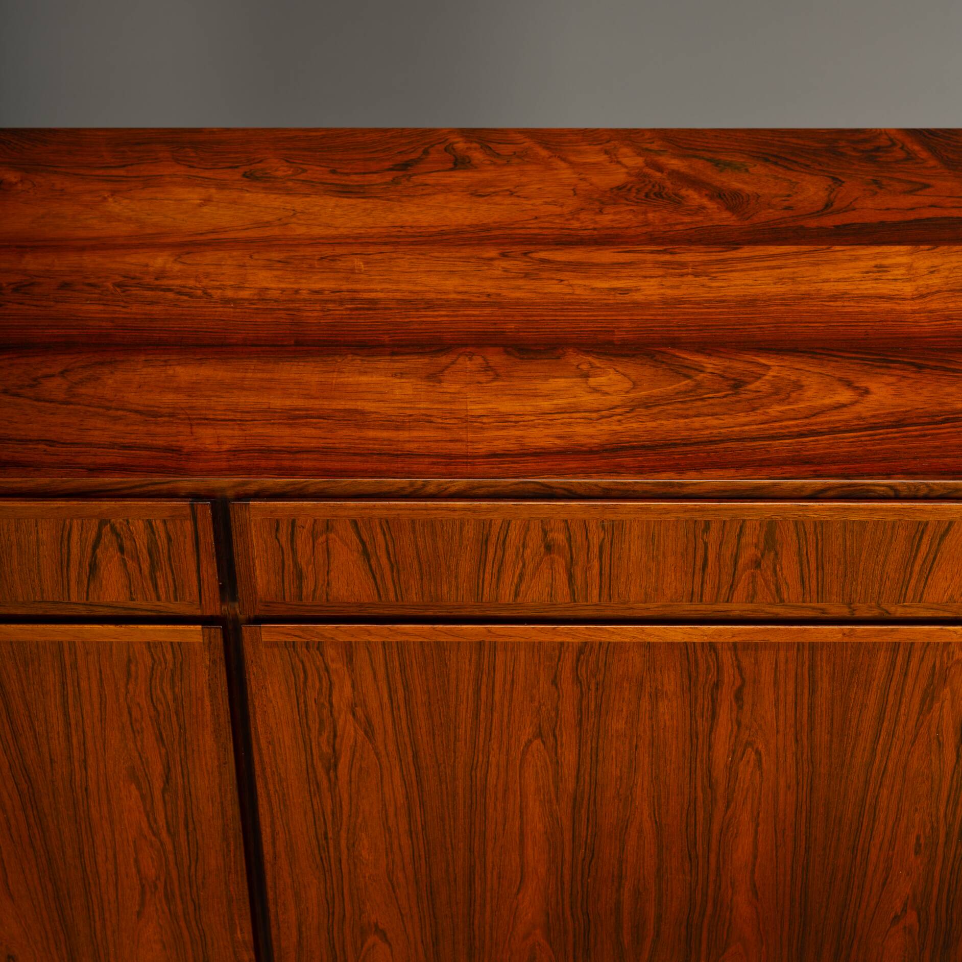 Danish Small Rosewood sideboard by Omann Jun Mobelfrabik, 1960s