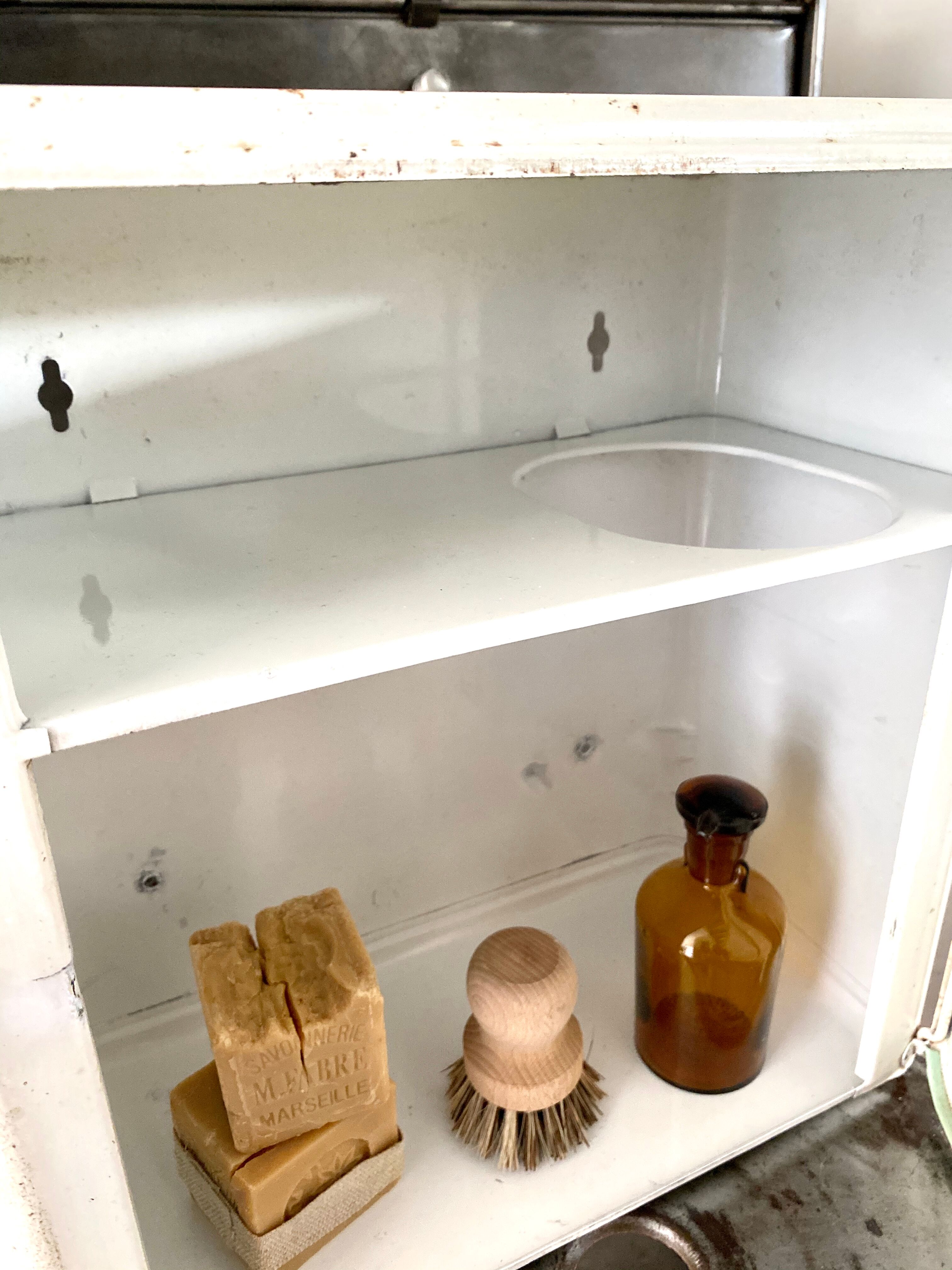 Vintage metal medicine cabinet