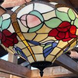 Tiffany-style glass pendant light
