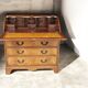 Bureau secrétaire ancien en bois – abattant, cuir, clé