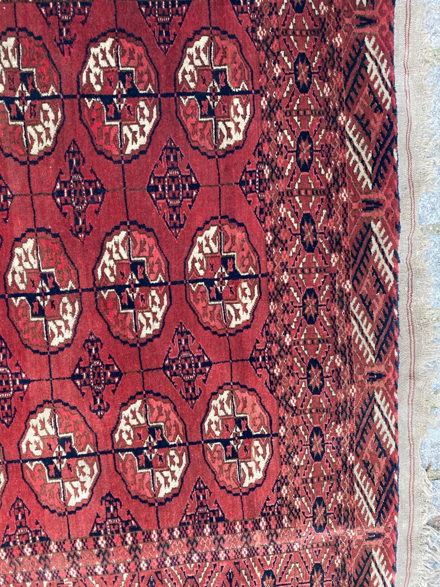 Carpet Turkmen bukhara Afghan 120x154 cm