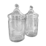 Pair of old pots of opothicaires