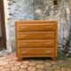 Vintage chest of drawers with compass feet