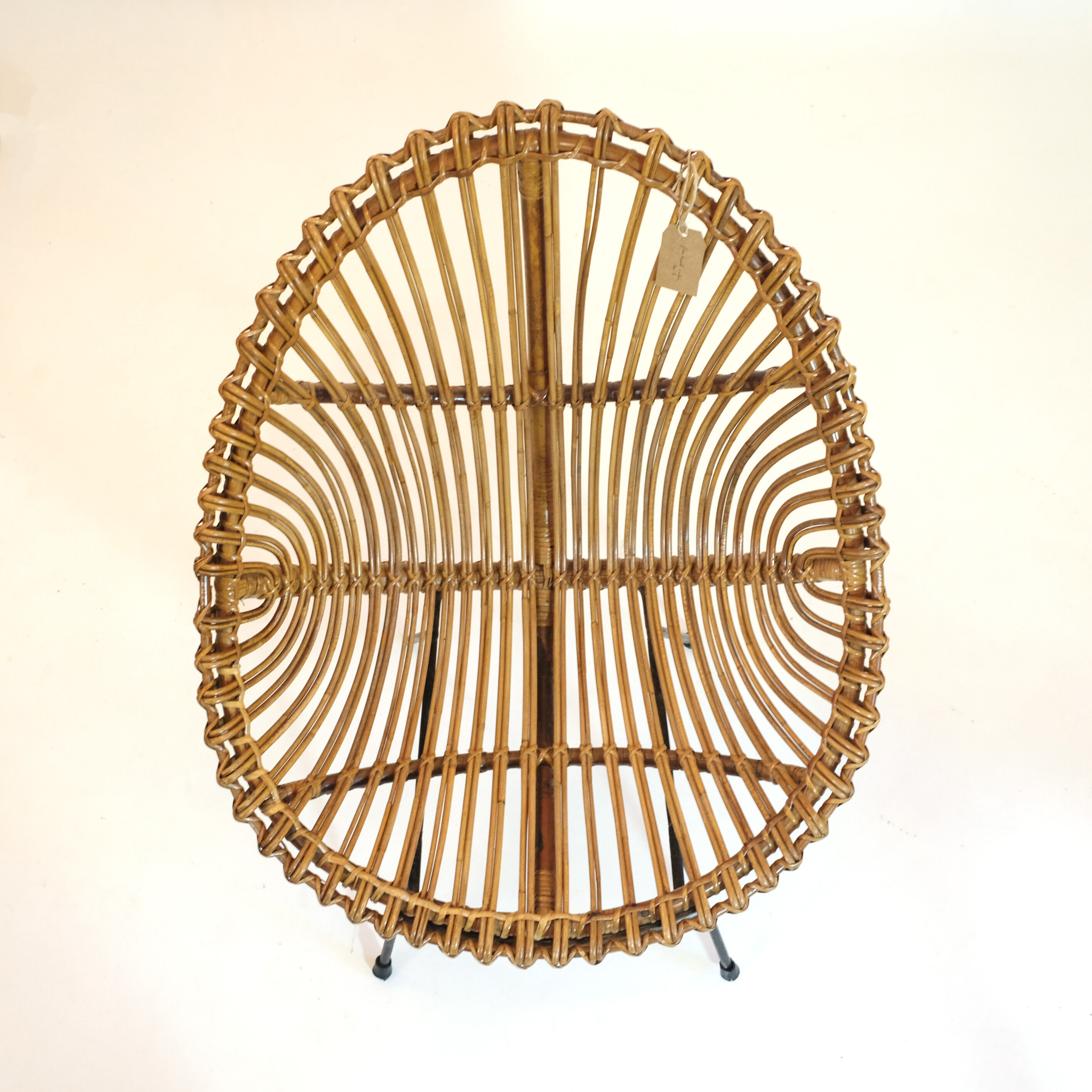 Italian rattan armchair from the 1960