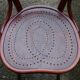 Set of two chairs Thonet n°28 heart, perforated wood seat -1903