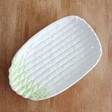 Ravier, small dish in slip, asparagus