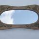 Antique carved wooden mirror