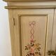 2-door flowered wooden cabinet