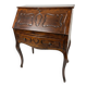Curved donkey desk in walnut (secretary)