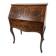 Curved donkey desk in walnut (secretary)