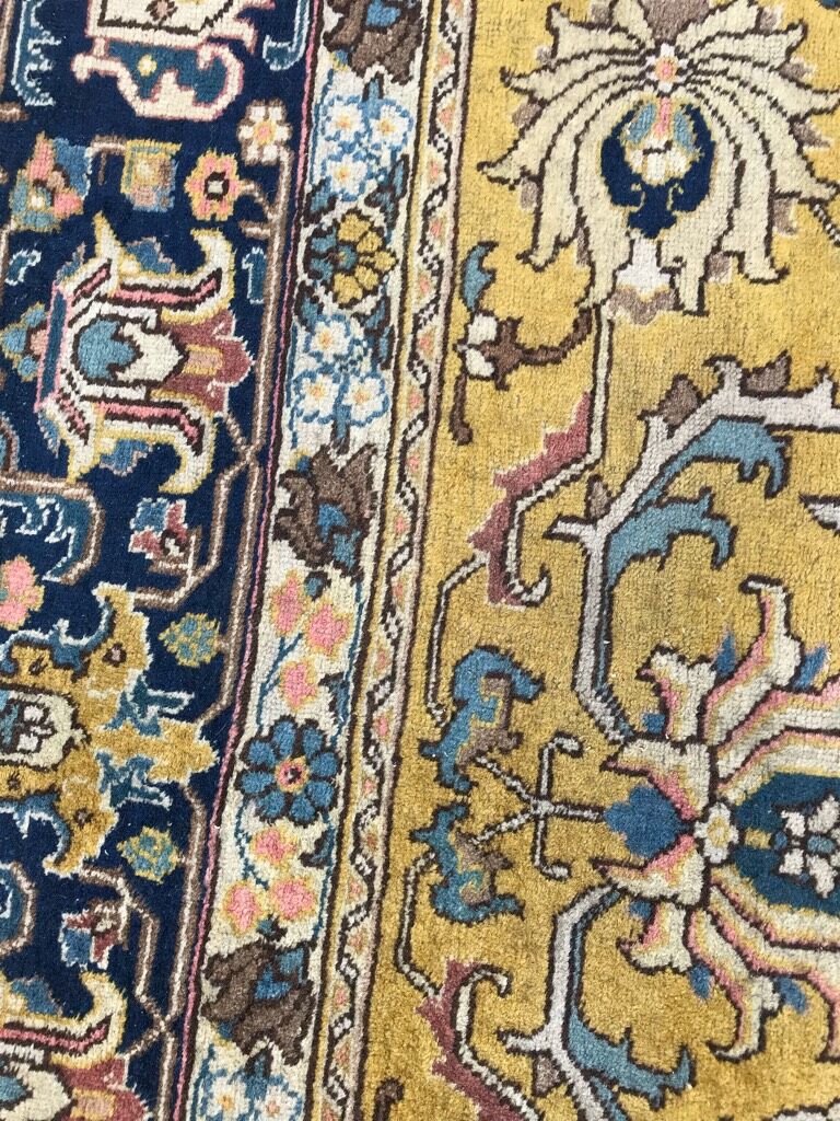 Persian old rug Persian Tabriz handmade 284x360cm