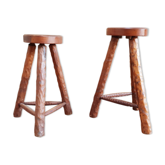 Brutalist style stools