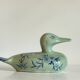 Vintage Blue Ceramic Duck