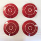 Set of 4 ceramic plates