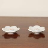 Pair of Swedish ceramic candlesticks from the mid-century by Bo Fajans.