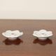 Pair of Swedish ceramic candlesticks from the mid-century by Bo Fajans.