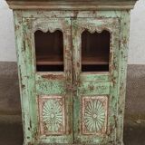 Green patinated glass cabinet