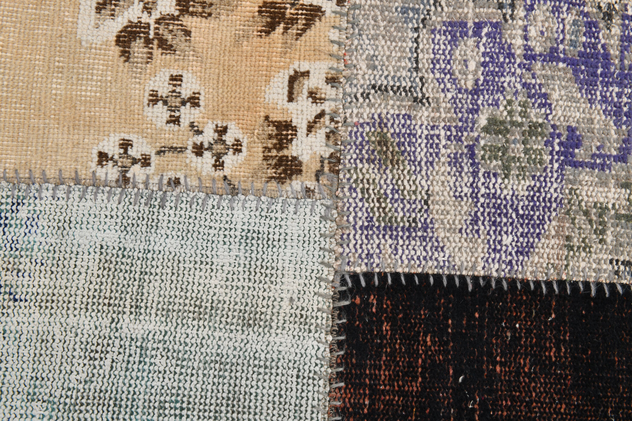 Distressed multicolor turkish rug 299x209 cm