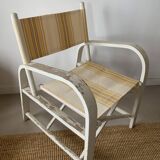 Set of 2 vintage folding armchairs