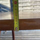Extendable teak table, sled base, vintage style.