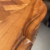 Louis XV style sideboard, 3 doors with lock, glass top.