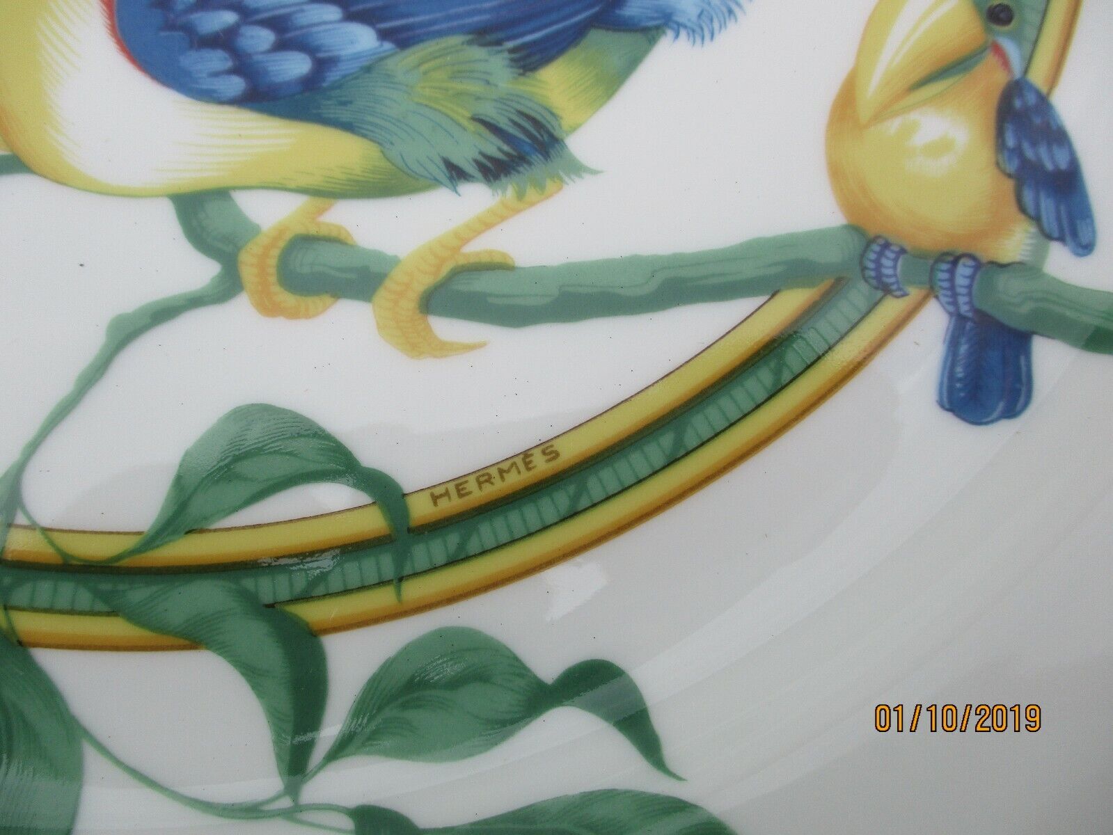 Porcelain plate Hermes