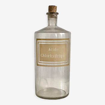 Old bottle hydrochloric acid