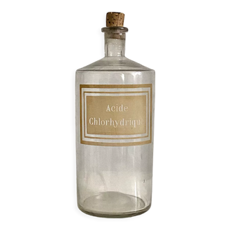 Bouteille ancienne acide chlorhydrique