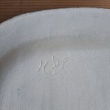 Plat en céramique oiseau fait main signé