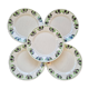 Set of 5 plates for dessert Paulette by H.B.C Choisy Le Roi