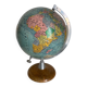Globe vintage 1950 terrestre bois Girard Barrère Forest - 36 cm
