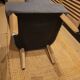 Pair of armchairs in grey velvet