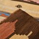4x13 Beige & Orange Kilim Runner Rug, Wool Runner Rug, Stair Rug, 121x395Cm