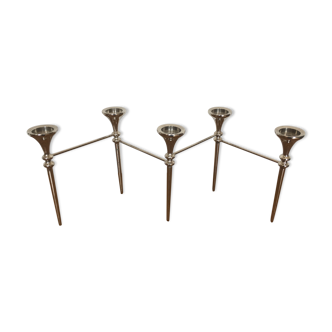Chandelier en acier chromé articulé scandinave